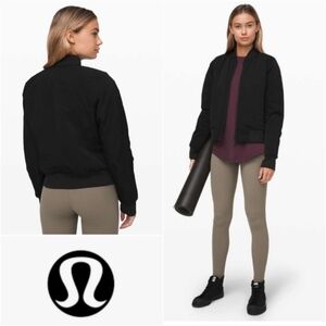 LULULEMON Non-Stop Bomber Jacket *Reversible Black Size 6